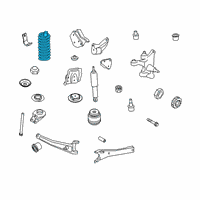 OEM 2016 Ford F-350 Super Duty Coil Spring Diagram - 5C3Z-5310-HA