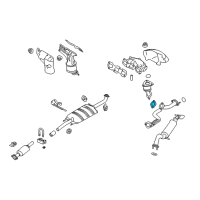 OEM Ford Escape Cross Over Pipe Gasket Diagram - 9L8Z-9450-A