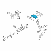 OEM 2007 Mercury Milan Manifold With Converter Diagram - 7E5Z-9430-BA