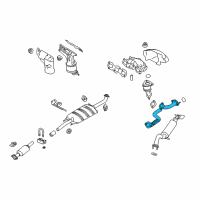 OEM 2010 Mercury Mariner Cross Over Pipe Diagram - 9L8Z-5E256-D