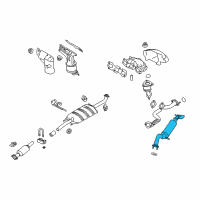 OEM 2011 Mercury Mariner Resonator W/Pipe Diagram - BE6Z-5A212-A