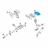 OEM Mercury Heat Shield Diagram - 9L8Z-5E258-B