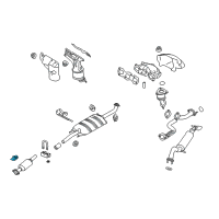 OEM Ford Converter Nut Diagram - 9L8Z-5G215-A