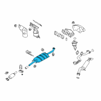 OEM 2010 Ford Escape Muffler Diagram - 9L8Z-5230-C