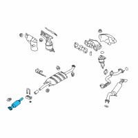 OEM 2010 Ford Escape Catalytic Converter Diagram - AL8Z-5E212-H