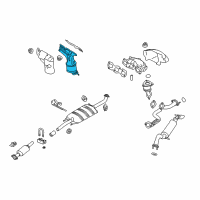 OEM 2009 Ford Escape Manifold With Converter Diagram - 9L8Z-5G232-A