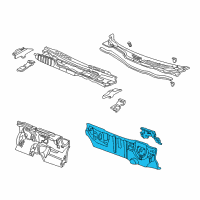 OEM 1998 Honda Civic Dashboard (Lower) Diagram - 61500-S02-A00ZZ