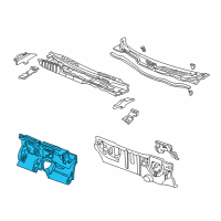 OEM 1997 Honda Civic Insulator, Dashboard Diagram - 74260-S01-A00