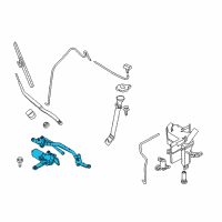 OEM 2017 Nissan Murano Drive Assy-Windshield Wiper Diagram - 28800-5AA0A