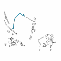 OEM 2017 Nissan Murano Tube Assy-Windshield Washer Diagram - 28935-5AA0A