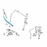 OEM 2018 Nissan Murano Windshield Wiper Arm Assembly Diagram - 28881-5AA0A