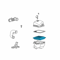 OEM Scion Filter Element Diagram - 17801-0T030