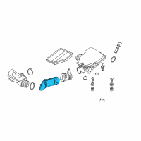 OEM 2004 BMW 545i Intake Duct Diagram - 13-71-7-521-012