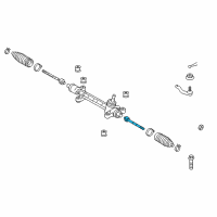 OEM 2007 Toyota Prius Inner Tie Rod Diagram - 45503-47030