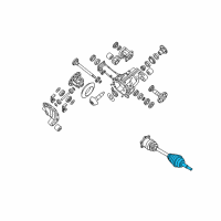 OEM Nissan Pathfinder Armada Repair Kit-Dust Boot, Outer Diagram - 39241-8J126