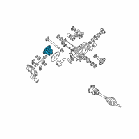 OEM 2009 Nissan Titan Case-Differential Diagram - 38421-8S110