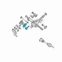 OEM 2006 Nissan Titan Gear Set Final Drive Diagram - 38100-8S114