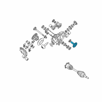 OEM 2010 Nissan Titan FLANGE Assembly Side Diagram - 38220-8S11A