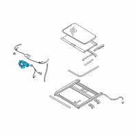 OEM 2007 Hyundai Sonata Motor Assembly-Sunroof Diagram - 81631-3K000