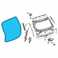 OEM 2020 Jeep Compass WEATHERSTRIP-LIFTGATE Opening Diagram - 68339985AA