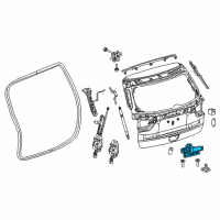 OEM 2019 Jeep Compass Latch-LIFTGATE Diagram - 68247936AE