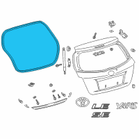 OEM Toyota Yaris Weatherstrip Diagram - 67881-0D070