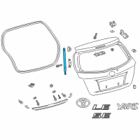 OEM Toyota Yaris Support Strut Diagram - 68950-0W641