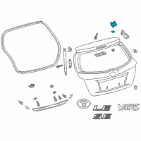 OEM 2014 Toyota Yaris Hinge Diagram - 68801-0D120