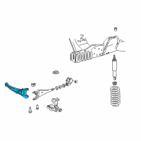 OEM 2002 Ford E-250 Econoline Axle Arm Diagram - F2UZ-3006-B