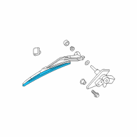 OEM 2008 Chrysler Aspen Blade-Rear WIPER Diagram - 5135584AD