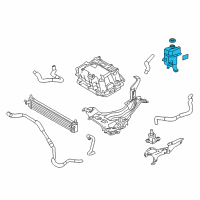 OEM 2014 Lexus CT200h Tank Assembly, Inverter Diagram - G92A0-76012