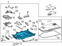 OEM 2022 Lexus NX450h+ Carrier, Traction Ba Diagram - G9611-42010