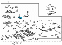 OEM 2022 Lexus NX450h+ Sensor, Battery Volt Diagram - 89892-42040