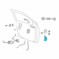 OEM 2016 Jeep Compass Lower Door Hinge Assembly Diagram - 5115713AK