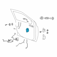 OEM 2017 Jeep Compass Front Door Latch Diagram - 4589647AE