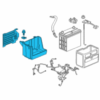 OEM Honda Box, Battery (55B) Diagram - 31521-TBA-A11