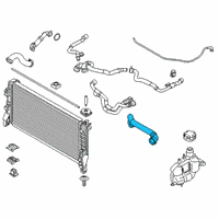 OEM BMW X1 Engine Radiator Hose Diagram - 17-12-7-617-363