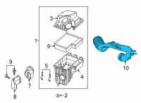 OEM 2021 Ford Transit-150 HOSE - AIR Diagram - LK4Z9C623A