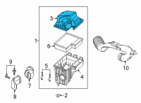 OEM 2020 Ford Transit-350 Upper Cover Diagram - JK4Z-9661-A