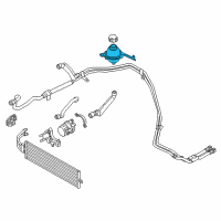 OEM 2014 BMW ActiveHybrid 3 Coolant Expansion Tank Diagram - 17-12-7-605-323