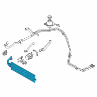 OEM 2014 BMW ActiveHybrid 3 Coupe Sedan Engine Cooling Radiator Diagram - 17-11-7-600-535