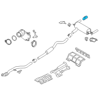 OEM 2015 BMW 335i Tailpipe Trim Alu-Look Diagram - 18-30-7-610-632