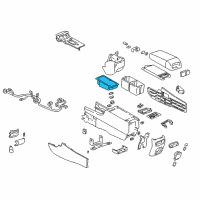 OEM 1998 Cadillac Seville Compartment Asm-Compact Disc Player Disc Storage Diagram - 25686590