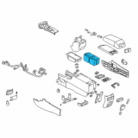 OEM 2004 Cadillac Seville Holder Cd Stowage Diagram - 25646606