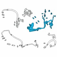 OEM Lincoln Suction & Discharge Hose Assembly Diagram - L1MZ-19A834-A