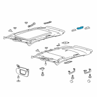 OEM 2017 Lincoln MKX Overhead Lamp Diagram - FA1Z-13776-CC