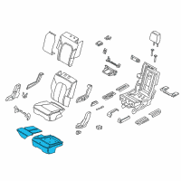 OEM 2018 Ford Expedition Seat Cushion Pad Diagram - JL1Z-78632A22-J