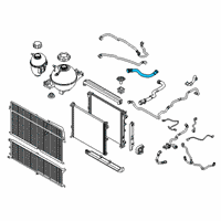 OEM 2018 BMW X3 Engine Radiator Hose Diagram - 17-12-7-535-531