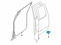 OEM 2022 Nissan Frontier Male Assembly-DOVETAIL Lower LH Diagram - 82475-ZP50A