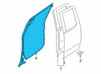 OEM Nissan Frontier WEATHERSTRIP-REAR DOOR, RH Diagram - 82830-9BU1A